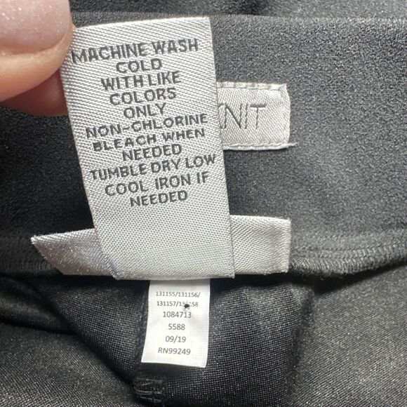 NWT Catherines Crepe Knit Pull-on Slim Pants Plus Size 5X (34/36) Black Office - Picture 9 of 9